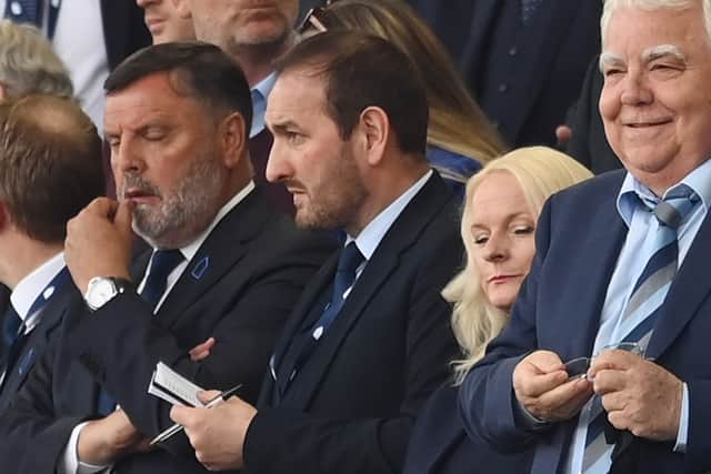 Everton director of football Kevin Thelwell, centre. Picture: Michael Regan/Getty Images