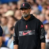 Everton manager Frank Lampard and Liverpool boss Jurgen Klopp. Picture: Michael Regan/Getty Images