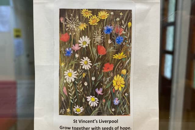 An image of the wild flower seeds sent to the Queen and taken to COP26.