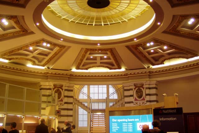 The circular banking hall, Castle Street, Liverpool. Image: John Bradley/Wikipedia