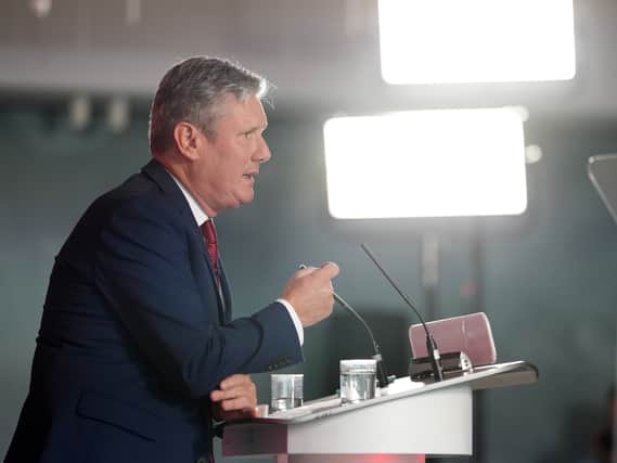 Sir Keir Starmer, leader of the Labour Party delivers speech in Liverpool. Photo: Christopher Furlong/Getty Images