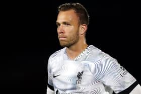 Arthur Melo in action for Liverpool under-21s against Rochdale. Picture: Lewis Storey/Getty Images