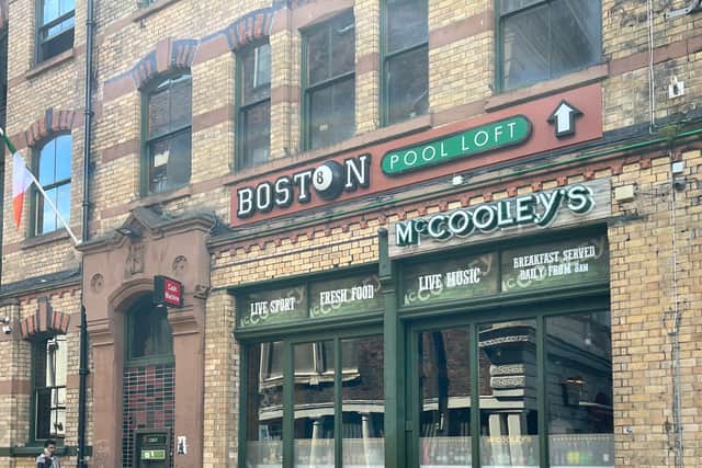 In the heart of Concert Square, McCooley’s is a favourite with students.
