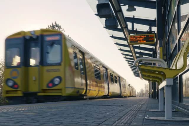 A Merseyrail train going through a station. Image: Merseyrail