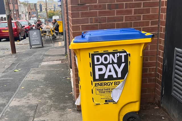 Don’t Pay posters can be seen in the Baltic Triangle.