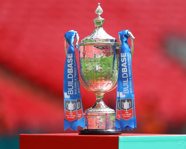 Binfield and Warrington Rylands contested the 2021 FA Vase final at Wembley Stadium.