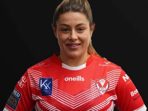 St Helens second rower Emily Rudge