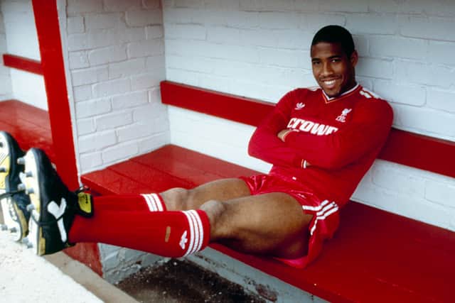 John Barnes faced racism throughout his career. Photo: Liverpool FC via Getty Images