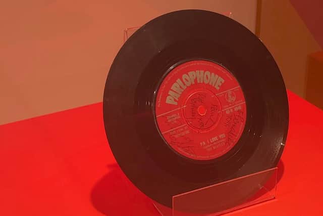 Signed ‘Love Me Do’ record, owned by former Beatles’ girlfriend