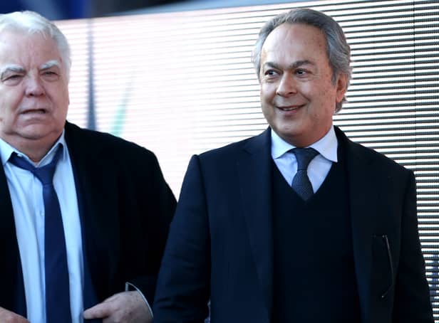 <p>Everton chairman Bill Kenwright, left, and owner Farhad Moshiri. Picture: Jan Kruger/Getty Images</p>