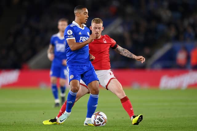 Youri Tielemans for Leicester in October 2022