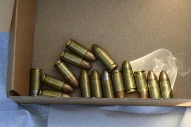 Bullets found with the gun in West Derby Cemetery