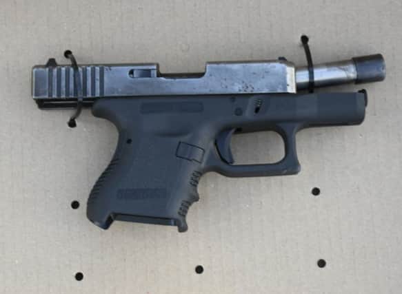 The gun found in West Derby Cemetery