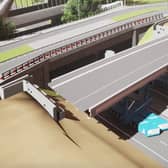 How the new A533 Expressway bridge will be put in place over the M56. Image: National Highways