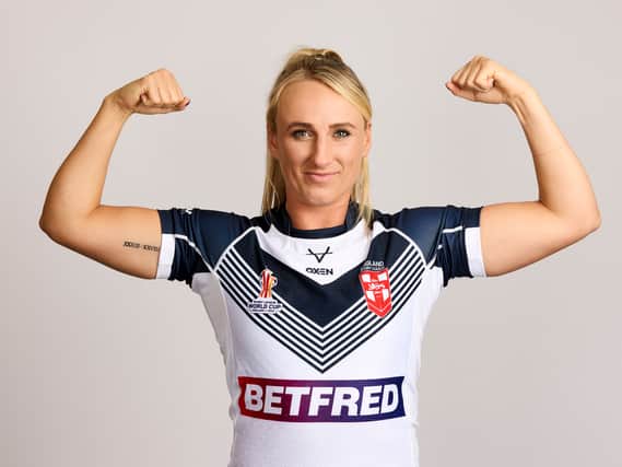 Jodie Cunningham of England and St Helens. Photo: Pat Elmont/Getty Images for Rugby League World Cup