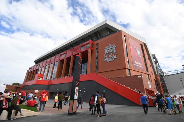 Anfield’s Main Stand. Picture: Michael Regan/Getty Images