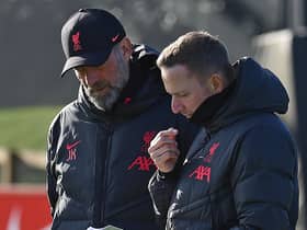 Liverpool manager Jurgen Klopp with assistant boss Pep Lijnders. Picture: John Powell/Liverpool FC via Getty Images
