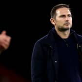 Everton manager Frank Lampard dejected after the loss to Bournemouth. Picture: Michael Steele/Getty Images
