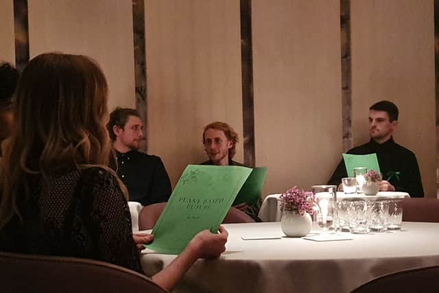 A group of 14 climate crisis activists from Animal Rebellion occupied the restaurant in London’s Chelsea on Saturday evening, wheret they held mock menus outlining demands for a ‘plant-based future’.