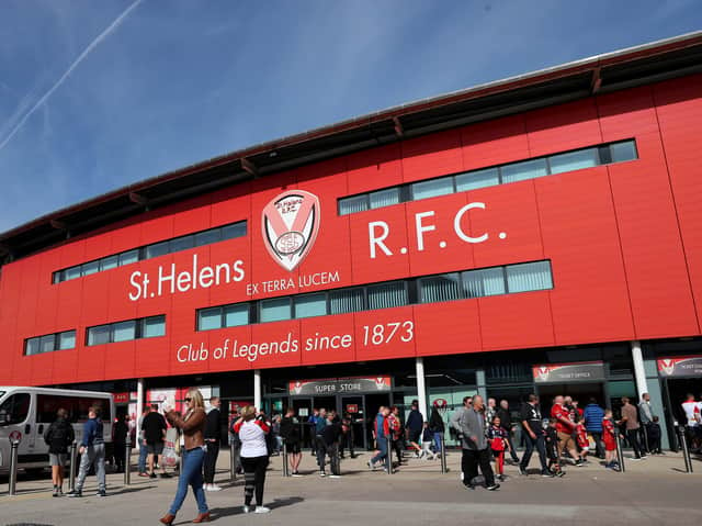 <p>A general view outside St Helens’ Totally Wicked Stadium. Image: Alex Livesey/Getty Images</p>