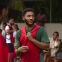Joe Gomez plays a friendly match with holiday guests in the Maldives. Image: Kandima Maldives