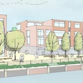 An illustration of what the housing could look like on Bromborough Wharf