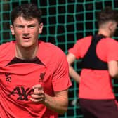 Calvin Ramsay during Liverpool training. Picture: John Powell/Liverpool FC via Getty Images