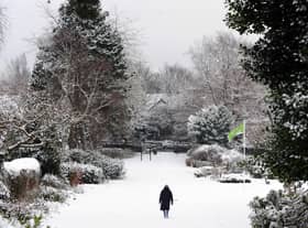 A snowy Birkenhead park. Image: Paul Ellis/AFP/Getty