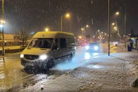 Snow and sleet in Liverpool. Photo: LocalTV