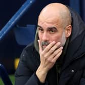 Man City boss Pep Guardiola. Picture: Catherine Ivill/Getty Images