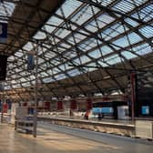Liverpool Lime Street empty platforms during June 2022 strikes. Photo by Network Rail. 