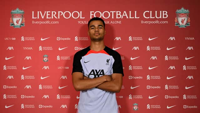 Liverpool’s latest signing Cody Gakpo.  (Photo by Andrew Powell/Liverpool FC via Getty Images)