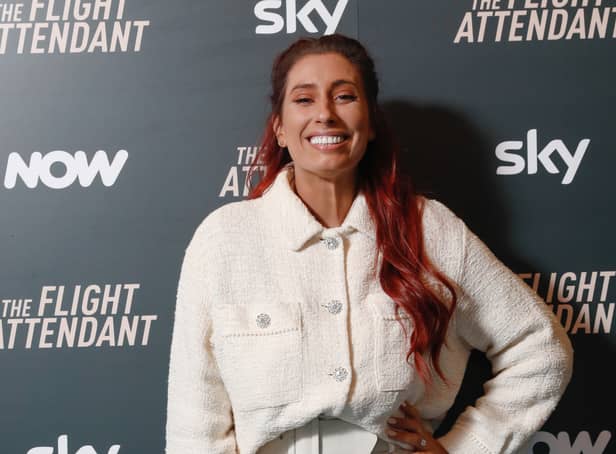 <p>Stacey Solomon attends The Flight Attendant First Class Lounge (Getty) </p>