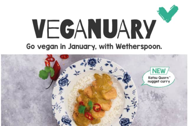 Wetherspoon launch new vegan dish. Image: PR