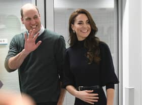 William and Kate are all smiles as they tour the Royal Liverpool University Hospital.