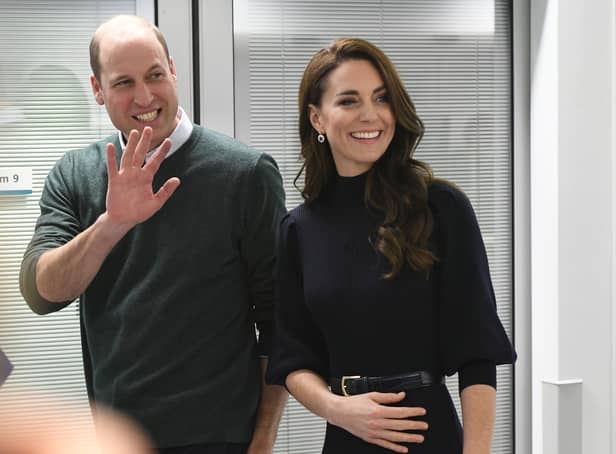 <p>William and Kate are all smiles as they tour the Royal Liverpool University Hospital.</p>