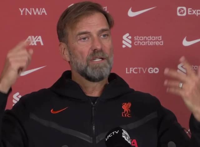 Liverpool manager Jurgen Klopp was unhappy with a question from one journalist.