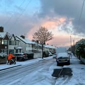 Snow and frost in Wirral this morning. Image: LiverpoolWorld
