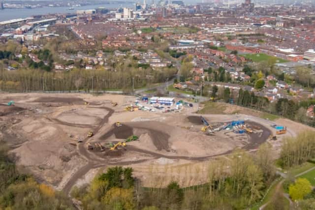 The site being cleared in 2021. Image: Vinci/Liverpool City Council