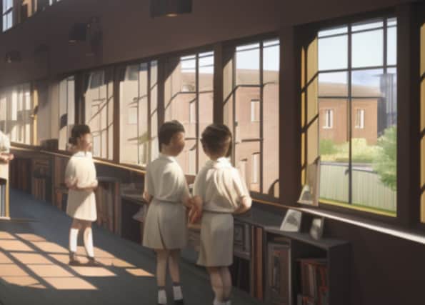 A school in Liverpool in the year 3000. Image: Hotpot.ai