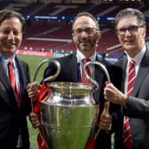 FSG trio Tom Werner, Mike Gordon and John Henry celebrate Liverpool’s Champions League triumph in 2019. Picture: John Powell/Liverpool FC via Getty Images
