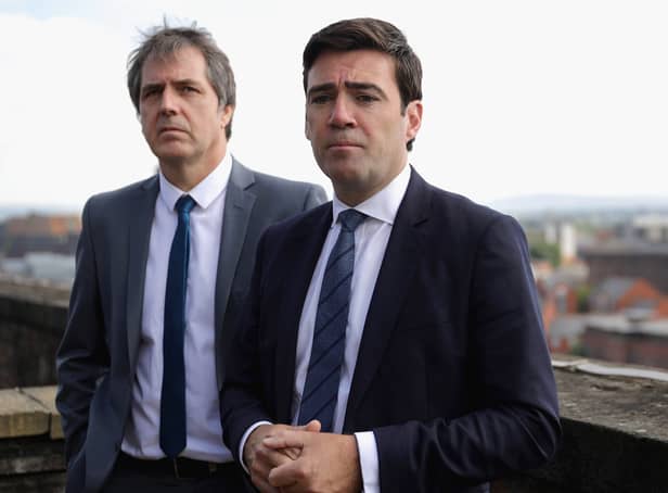 <p>Northern Mayors, Andy Burnham and Steve Rotheramn. Image: Christopher Furlong/Getty Images</p>