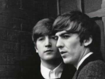 An image of John and George, taken my Paul McCartney in 1964. Image: National Portrait Gallery/Paul McCartney.