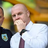 Sean Dyche and Ian Woan. Picture: OLI SCARFF/AFP via Getty Images