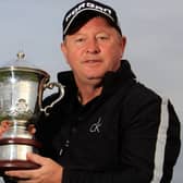 Ian Woosnam of Wales poses with the winners trophy after the final round of the Dutch Senior Open. Image: Phil Inglis/Getty Images
