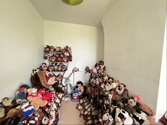 The second bedroom is stuffed full of Taz the Tasmanian Devil toys. Image: Rightmove