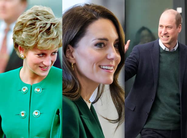 <p>Here are all the fragrances favoured by the Royal Family, including (L-R) Princess Diana, Princess Kate and Prince William.</p>