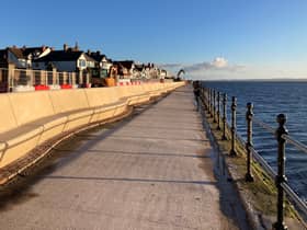 West Kirby Sea Wall under construction at Victoria Gardens. Image: Wirral Council