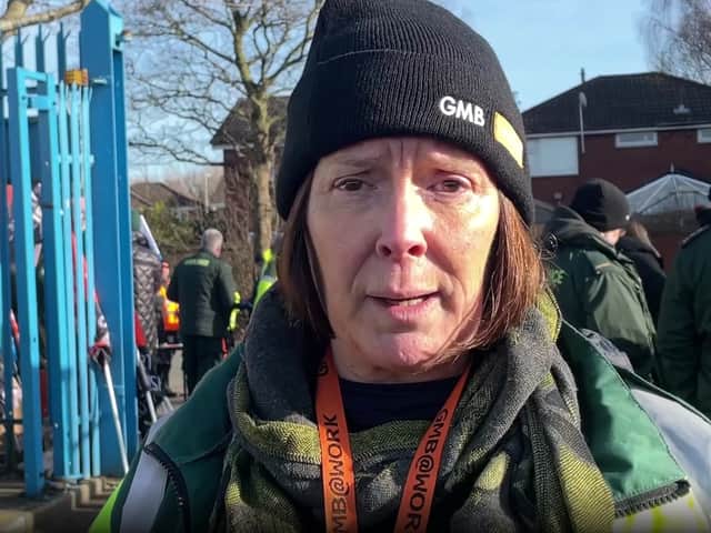Janet Buoey, paramedic and lead rep for Cheshire and Merseyside at GMB