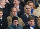 MSP Sports Capital partners Jeff Moorad, left, and Jahm Najafi at Goodison Park. Picture: Alex Livesey/Getty Images 